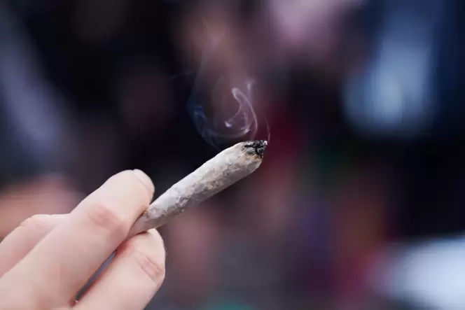 Rauchen eines Joints: mögliche Ursache für Fahren unter Cannabis-Einfluss.