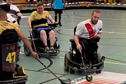 Erfolgreichster Torschütze der Rolli Teufel: David Huber (rechts). 