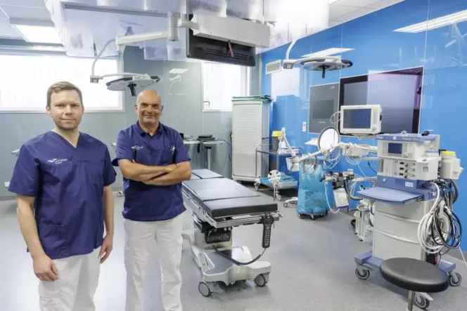 Gehören seit dem vergangenen Jahr zum Team der Operateure an der Lutrina-Klinik: Marco Merai und Ralph Dawood.
