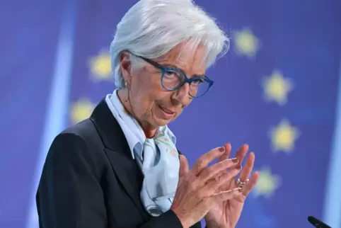 Die Europäische Zentralbank lässt sich nicht in die Karten schauen: EZB-Präsidentin Christine Lagarde.