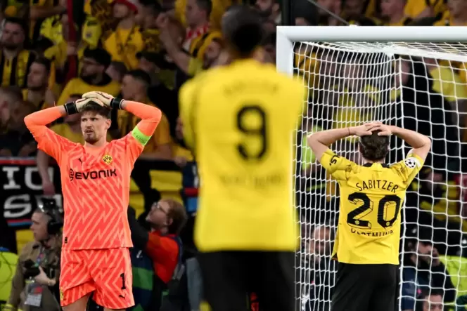 Enttäuschung bei Borussia Dortmund.