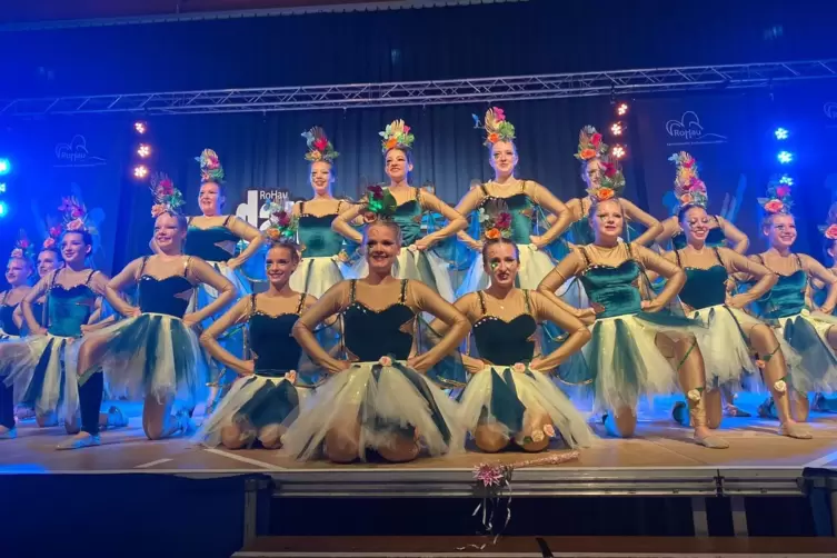 Die Showtanzgruppe &bdquo;Illusion&ldquo; der VT Rockenhausen. 