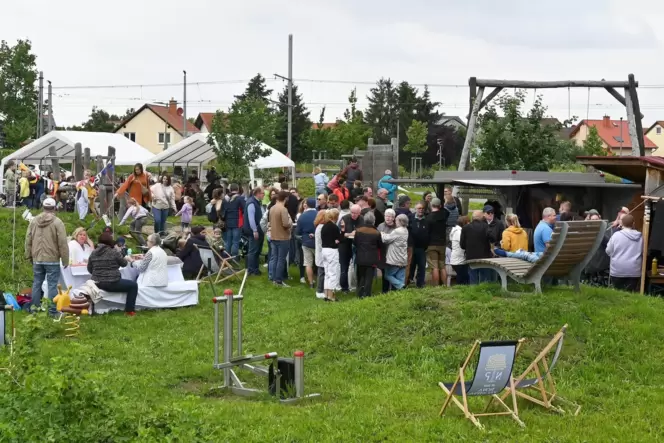 Zum zweiten Mal feierten die Ellerstadter ihr Sommerfest auf dem Mehrgenerationengelände.