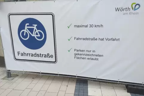Vielleicht die erste Fahradstraße kreisweit.