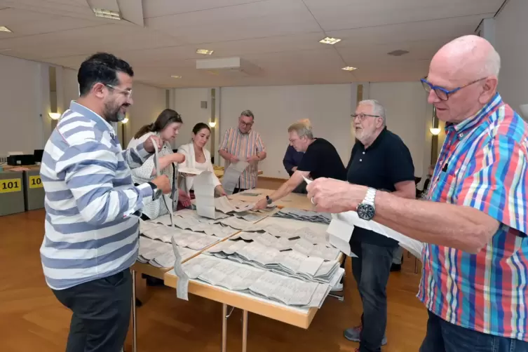 Ausz&auml;hlung: Viel zu tun f&uuml;r Wahlhelfer in Dudenhofen.