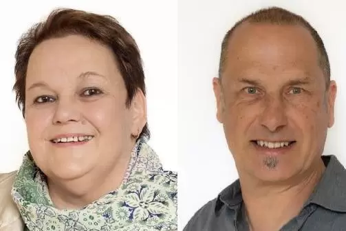 Christine Fauß, Grüne: 6484 und Wolfgang Frey, Grüne, 6147.