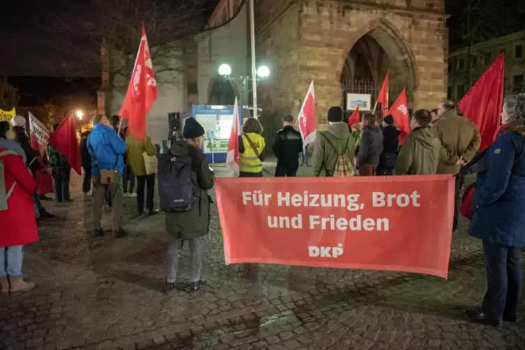 Die DKP ist auf vielen linken Demos in Landau gut sichtbar vertreten. Auch die Kommunisten mit ihrer Jugendorganisation sind im 