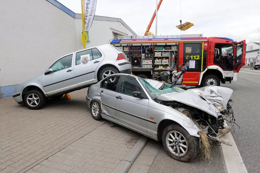 Die Freiwillige Feuerwehr Bockenheim-Kindenheim präsentierte sich und ihre Arbeit auf dem Industriemarkt.