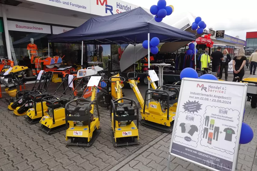 Ebenfalls mit einer Ausstellung auf dem Industriemarkt vertreten: die Firma MR Handel & Service.