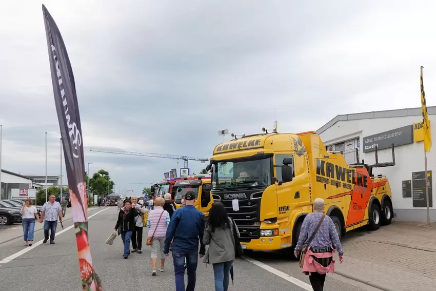 Ebenfalls mit von der Partie: die Firma Kawelke an der Industriestraße .