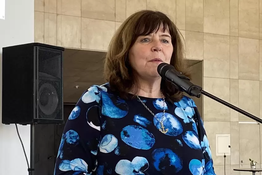 OB Jutta Steinruck (parteilos) präsentierte die Ergebnisse im Pfalzbau-Foyer.