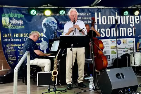 Absolute Profis in Sachen Jazz: die Musiker der Allotria Jazz Band um Rainer Sander . 