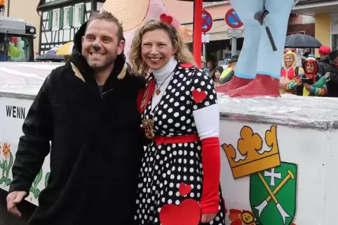 Bei der Fasnacht vereint: Steffen Sternberger-Hahn und Claudia Klein. 