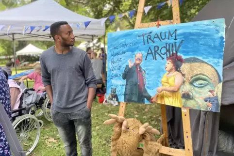 Das „Traum-Archiv“ haben Workshop-Teilnehmer bei der „Begegnung in der Kunst“ 2023 geschaffen. 