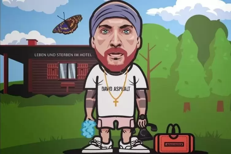 Der Lauterer Rapper, wie ihn der saarl&auml;ndische Illustrator Keevisual sieht. 