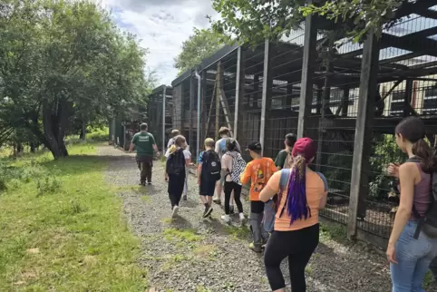 Zum Programm gehörte auch ein Besuch in der Tierauffangstation in Maßweiler. Zum Programm gehörte auch ein Besuch in der Tierauffangstation in Maßweiler.