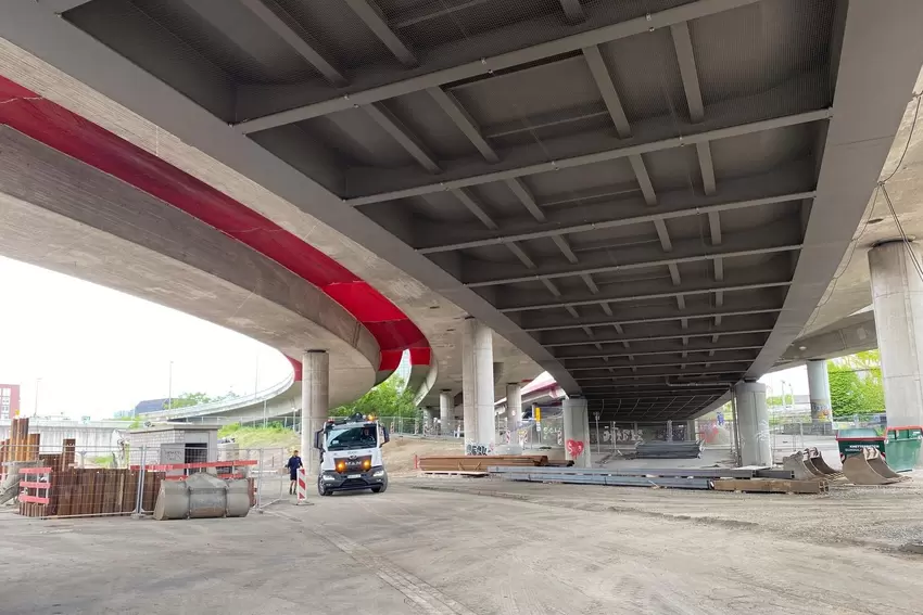 Die Hochstraße Nord ist eine Betonschneise in der Stadt.