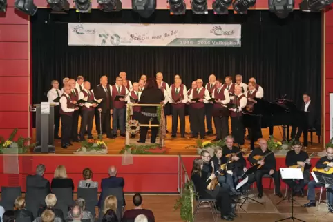 Der Volkschor Kandel bei einem Auftritt im Jahr 2016. 