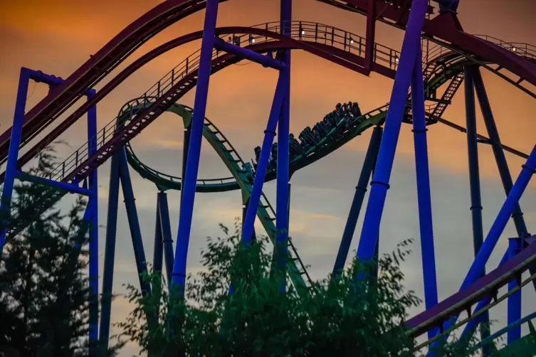 So wie hier im Vergn&uuml;gungspark Six Flags in Jackson, New Jersey, l&auml;uft es derzeit im US-Wahlkampf. 