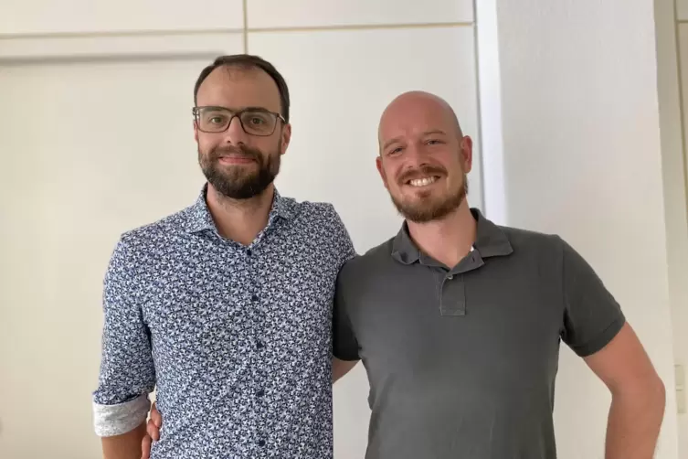 Lukas Sebastian (links) und Jens Rusterholz 