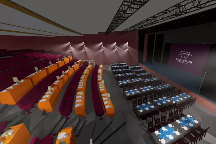 So soll der Theatersaal in Kürze aussehen. 