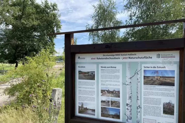 Bei Ha&szlig;loch: fr&uuml;here Raketenbasis ist zum Biotop geworden.