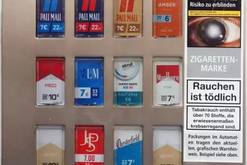 Zigarettenautomaten sind ein oft Ziel von Vandalismus. 