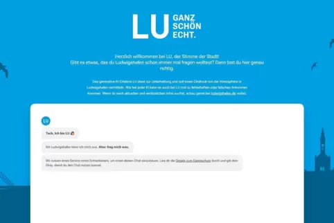 Mit eingebauter Lässigkeit: Der Chatbot „LU“ ist um keine Antwort verlegen.
