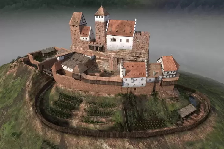 Die Ganerbenburg des Sp&auml;tmittelalters: Meistersel um 1450.
