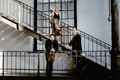 Sarah Sultan (Cello), Perceval Gilles (Violine) und Pierre-Kaloyann Atanassov sind zusammen das „Trio Atanassov“. 