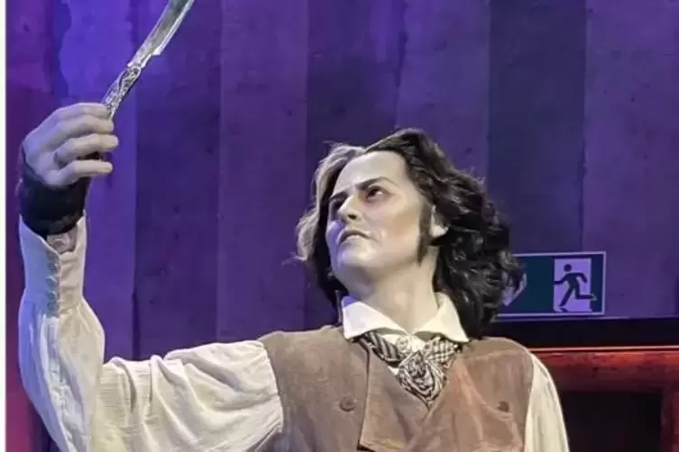 Johnny Depp als Sweeney Todd. 