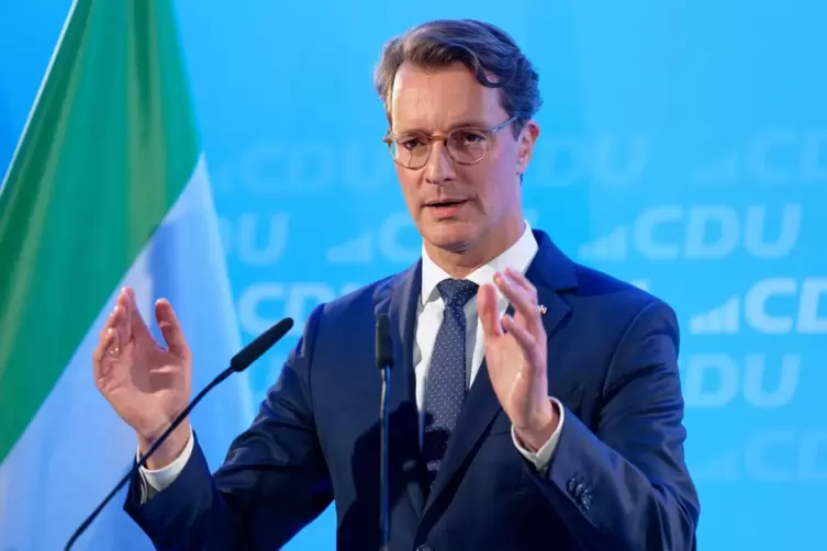 Kronprinz in Lauerstellung: NRW-Ministerpr&auml;sident Hendrik W&uuml;st.