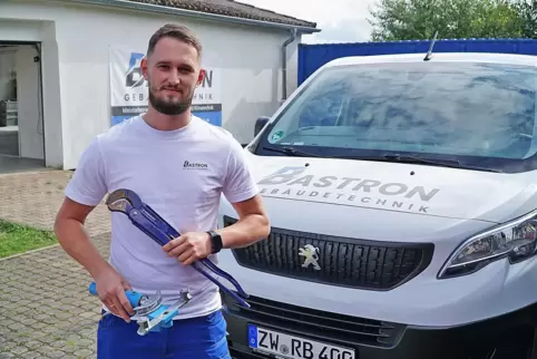 Robert Bastron hat sich mit seinem gleichnamigen Installateurbetrieb im Mailänder Ring in Zweibrücken selbstständig gemacht. 