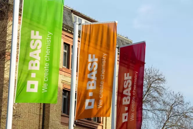Steht im Wind: der Ludwigshafener Chemiekonzern BASF. Steht im Wind: der Ludwigshafener Chemiekonzern BASF.