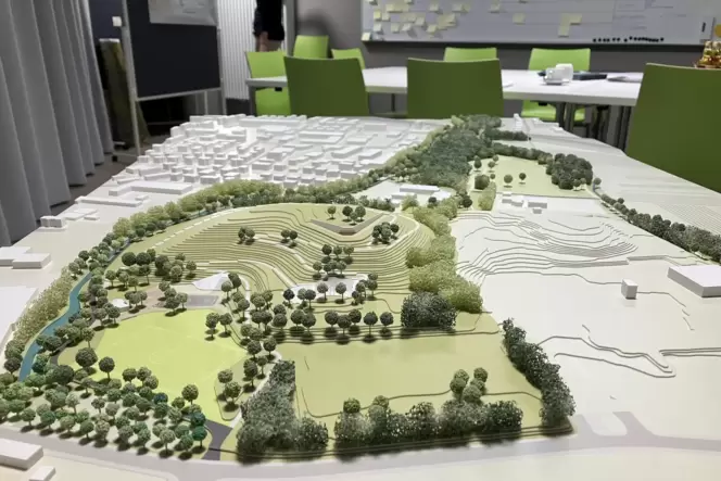 Modell der Landesgartenschau Modell der Landesgartenschau