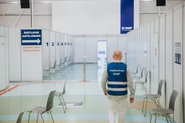 &Uuml;ber 65.000 Impfungen gab es im Impfzentrum der BASF w&auml;hrend der Pandemie. 