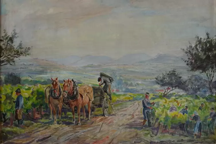 &bdquo;Weinlese bei Siebeldingen&ldquo; 