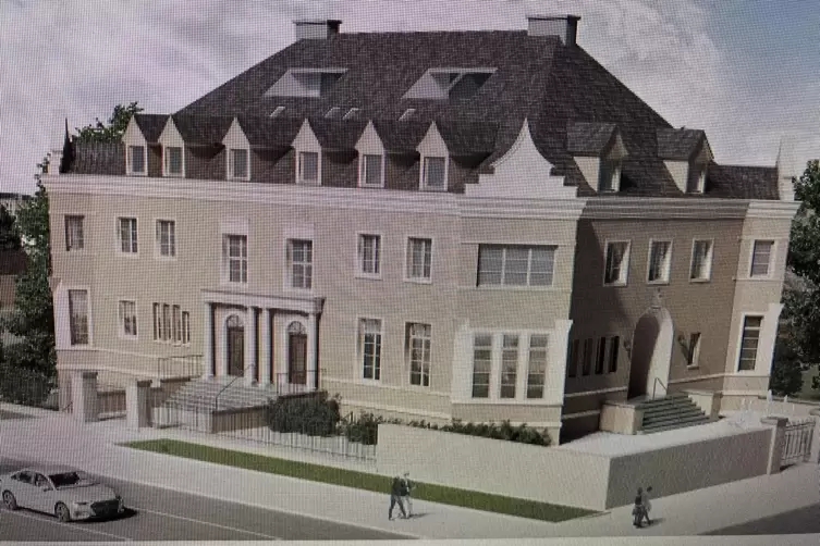 So soll die Villa nach der umfassenden Sanierung aussehen. 