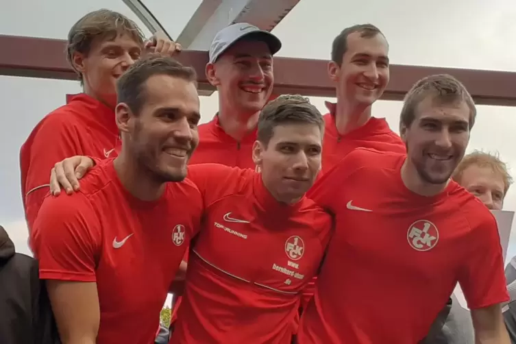 Das erfolgreiche Herren-Team der FCK-Leichtathleten. 