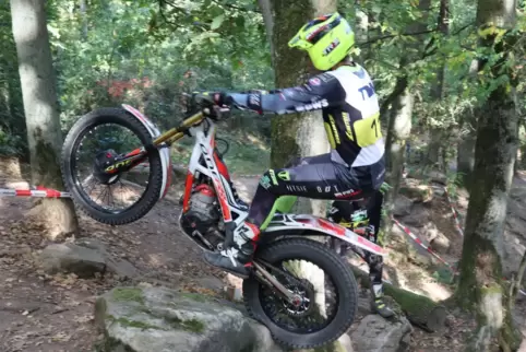  Anspruchsvoll: Herbsttrial für Motorräder in Kerzenheim. 