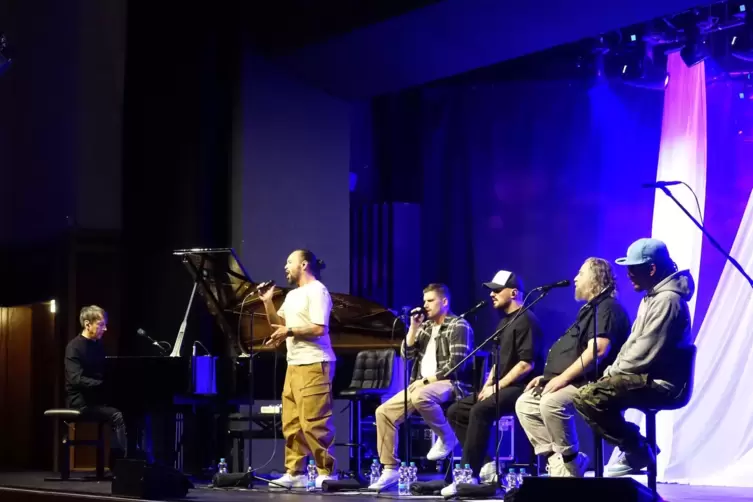 Die Fans singen oft laut mit: die S&ouml;hne Mannheims in Ramstein. 