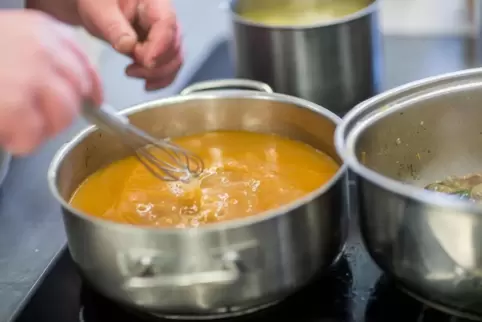 Es wird stets eine kostenlose Suppe angeboten. 