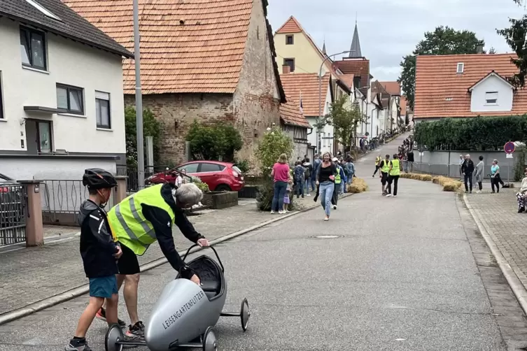 Die Strecke f&uuml;r Seifenkisten in der Herrengasse.