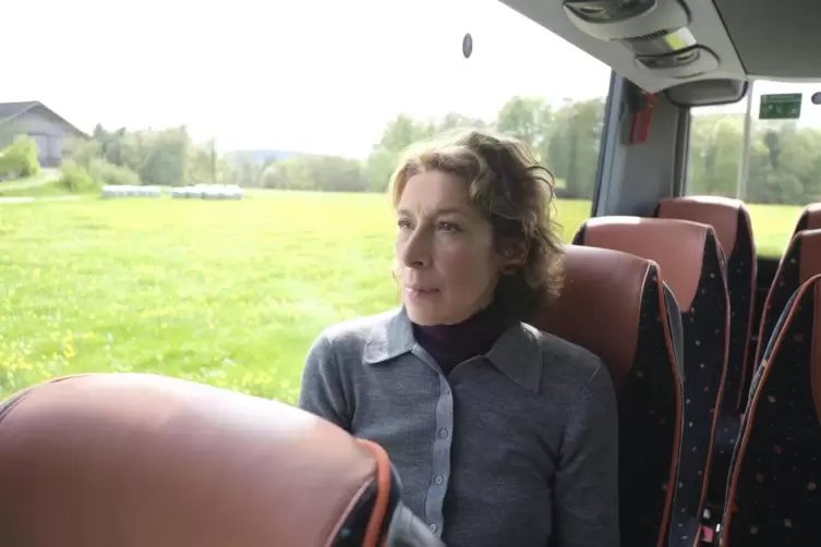 Auf der fahrt: Adele Neuhauser als Josefa in &bdquo;ungeschminkt&ldquo;. 