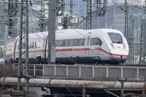 Die Frau hatte ohne gültigen Fahrschein im ICE von Frankfurt nach Mannheim gesessen. 