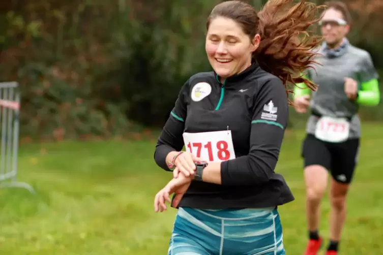 Start-Ziel-Siegerin beim Martinslauf: Franziska Schrader.
