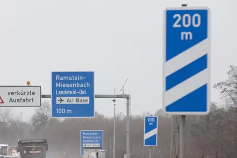 Ab Donnerstag wieder offen: die Anschlussstelle Ramstein-Miesenbach/Landstuhl Ost der Autobahn 6.