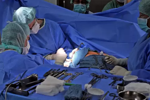 Eine Brustoperation im Klinikum Frankenthal. 