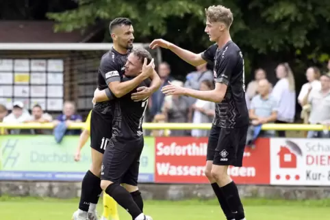 Arminias Offensive: Noah Maier (rechts) könnte mit Kapitän Nico Pantano (links) und Steffen Straub in der Startformation stehen.