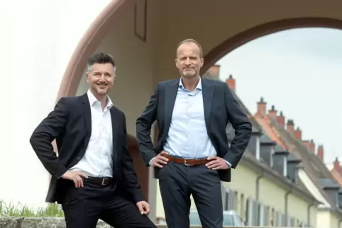Baugenossenschaft: Vorstände Oliver Pastor (links) und Bernd Reif. 